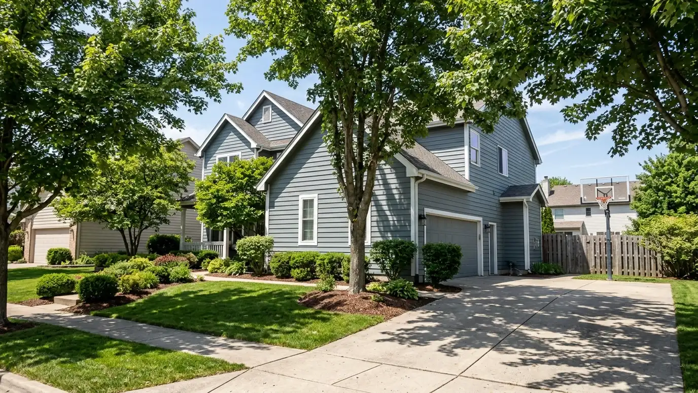 A well-kept home in Antioch, Tennessee on a quiet street with mature trees
