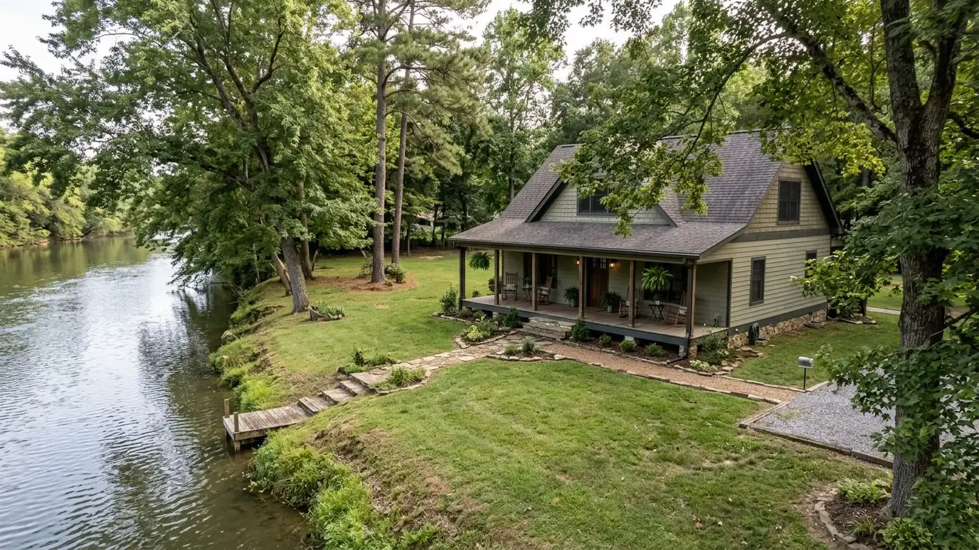 A well-kept home in Ashland City, Tennessee on a quiet street with mature trees