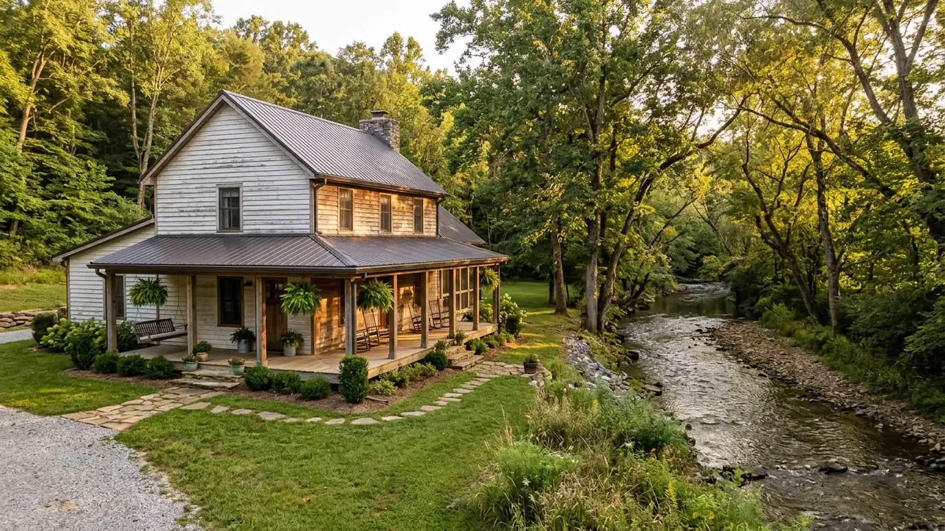 A well-kept home in Whites Creek, Tennessee on a quiet street with mature trees