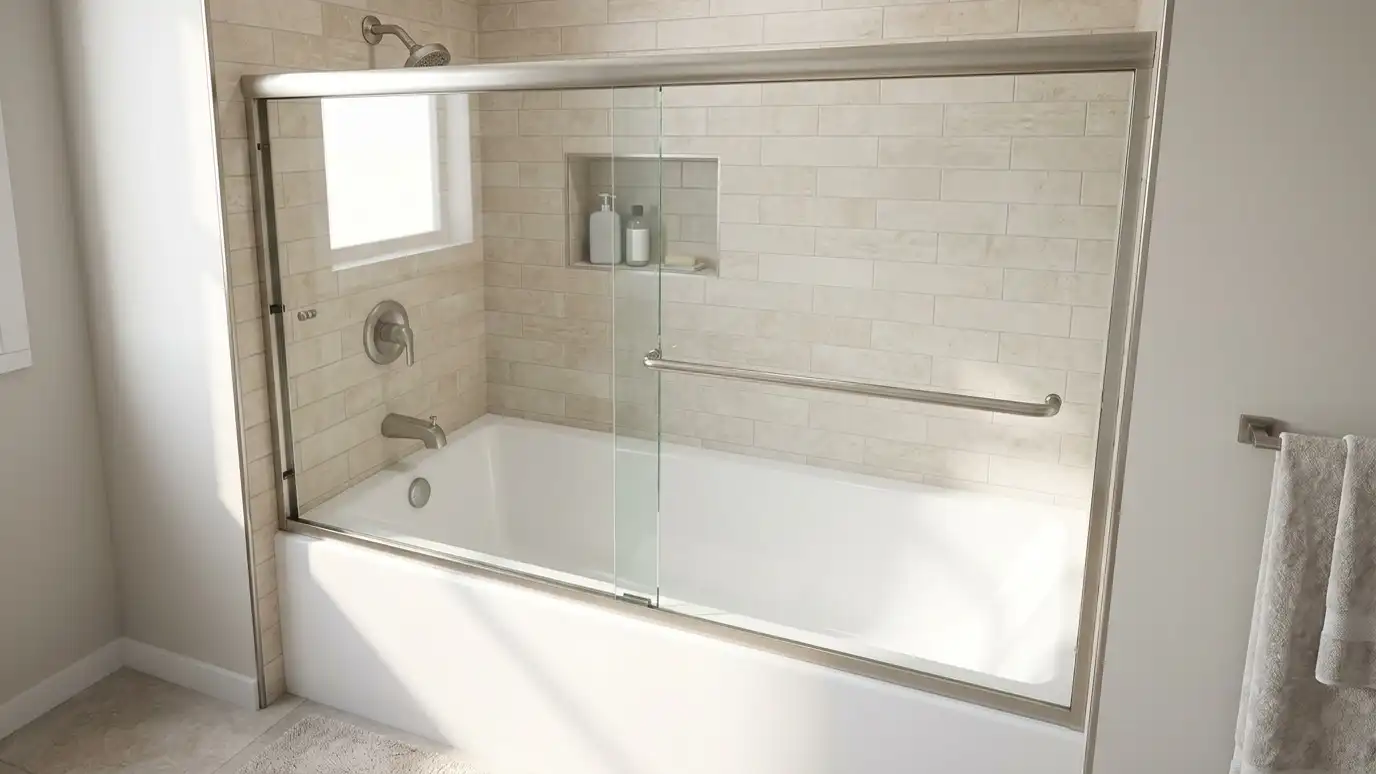 Semi-Frameless Shower Door Installation in Nashville and Middle Tennessee